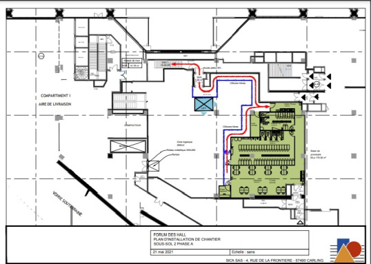 Plan du chantier CNAV OPERA