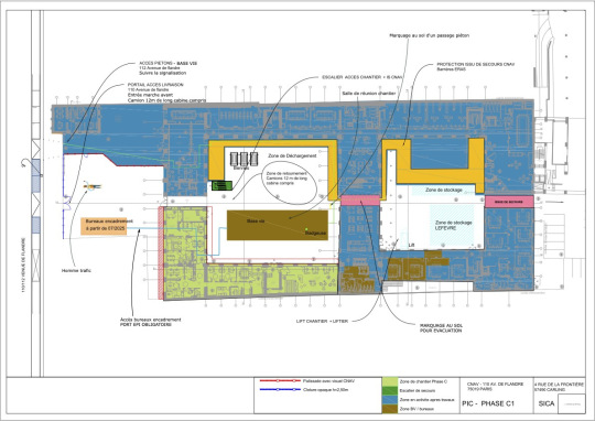 Plan du chantier CNAV OPERA